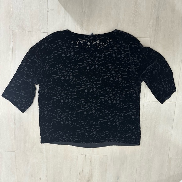 Eileen Fischer Velvet Vines Burnout Shirt - Picture 2 of 5